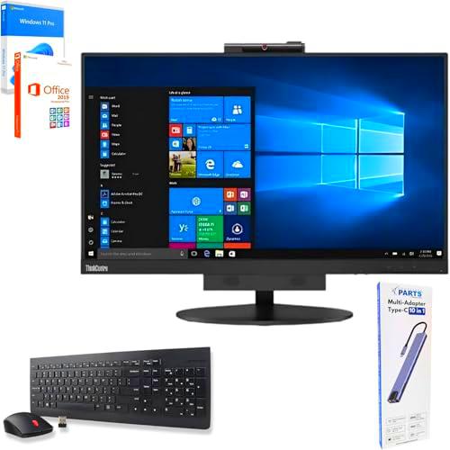 Lenovo All In One ThinkCentre TIO24 24″ Full HD | Intel Core i7 | 32GB | 1000 GB SSD | DOKING STATION 10 IN 1 WebCam Win 11 Pro 36 meses Garantía (Reacondicionado con Kit Teclado y Ratón Italiano)