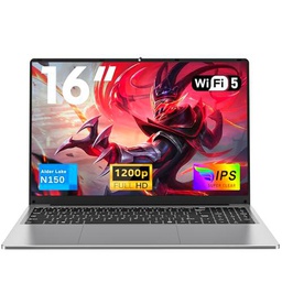 NAIKLULU 16 Pulgadas Ordenador Portatil Laptop RAM 16GB SSD 1TB