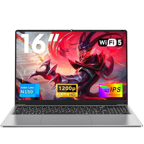 NAIKLULU 16 Pulgadas Ordenador Portatil Laptop RAM 16GB SSD 1TB