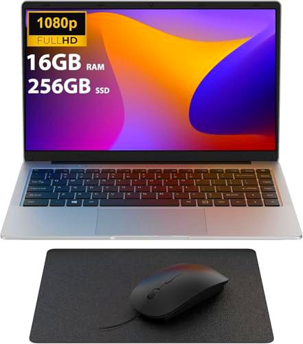 Ordenador Portatil 14 Pulgadas, 16GB RAM 256GB SSD TF Expansión