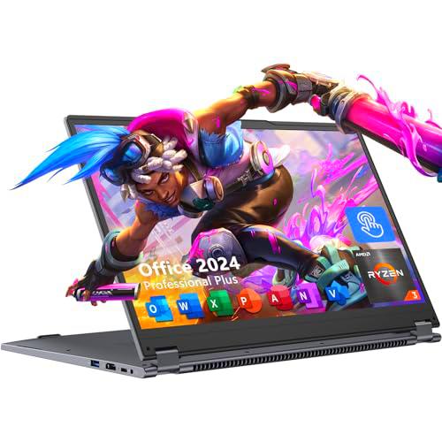 ZTHS Portátil 2-en-1, 15.6 pulgadas, AMD Ryzen 3 3200U