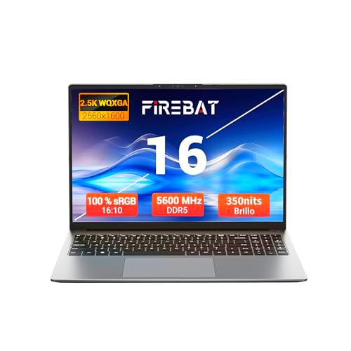 FIREBAT Ordenador portátil Ryzen7 8745HS Ultrabook de 16 pulgadas