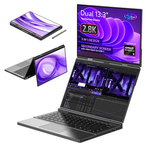 GPD Duo Portátil Doble Pantalla: 13.3» OLED Displays