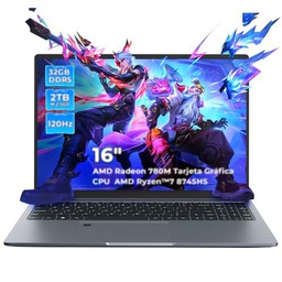 Ninkear Portátil Gaming 16" FHD(2560x1600) Win11, Ryzen 7 8745HS