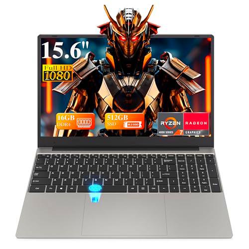 Ordenador Portátil de 15,6 pulgadas, PC portátil con procesador Ryzen 7 4800H