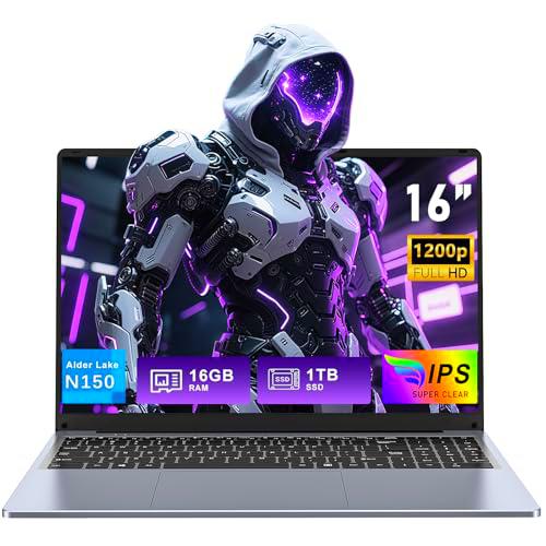 FUNYET Ordenador Portátil 16 Pulgadas, 16 GB de RAM
