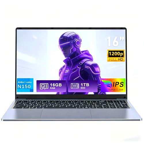 FUNYET Ordenador Portátil 16 Pulgadas, 16 GB de RAM