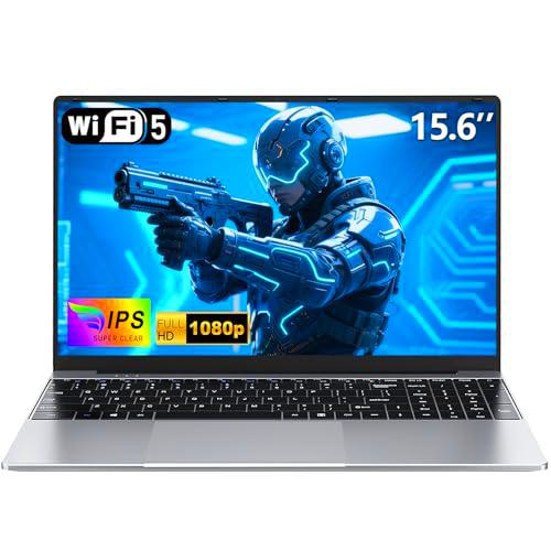 NAIKLULU 15.6 Pulgadas Ordenador Portatil RAM 8GB SSD 256GB