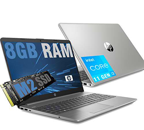 HP i3 250 G8 Silver Portátil LED HD 15.6" CPU Intel Core i3-1115G4 11Th Gen 4,1Ghz / RAM 8GB DDR4 / SSD M2 256GB / Graphic Intel UHD / HDMI RJ-45 WiFi Bluetooth / Windows 10 Pro