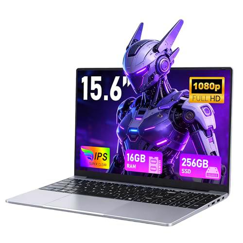 FUNYET Nuevo Ordenador Portátil 15.6 Pulgadas 16GB RAM 256GB SSD TF 1TB Win 11 Pro Procesador M3-6Y30 Laptop