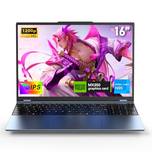 FUNYET Portátil Gaming de 16 Pulgadas, 2025 Gráficos Discretos GeForce MX350 Gaming Laptop