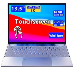 Morostron Ordenador portátil portátil con pantalla táctil de 13,5 pulgadas