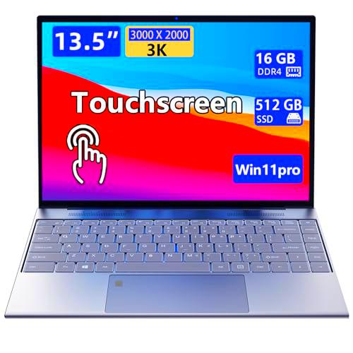 Morostron Ordenador portátil portátil con pantalla táctil de 13,5 pulgadas