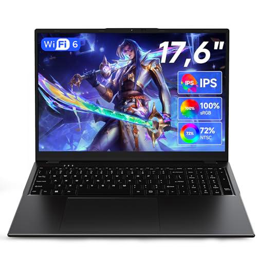 jumper Ordenador portátil de 17,6 pulgadas, CPU N95