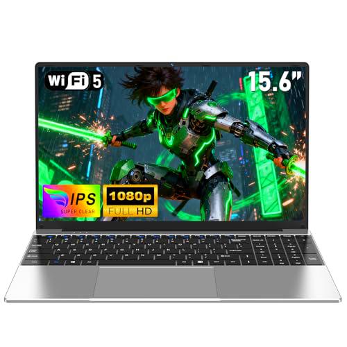 NAIKLULU 15.6 Pulgadas Ordenador Portatil RAM 16GB SSD 256GB