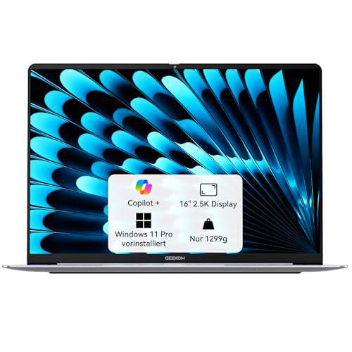 GEEKOM Ordenador portátil GeekBook X16 Pro, carcasa de metal de 1299 g