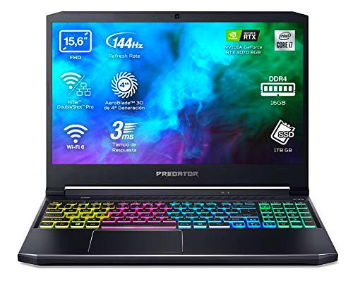 Acer Predator Helios 300 - Portátil Gaming 15.6" FullHD 144Hz (Intel Core i7-10750H