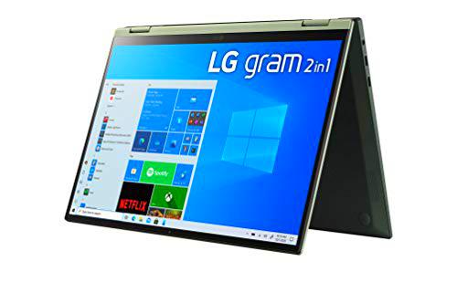 LG - Portátil gram 14T90P-G.AA78B Windows 10 Home, Convertible 2en1 Ultraligero de 35.5 cm (14") WUXGA 16:10 IPS (1.2 Kg