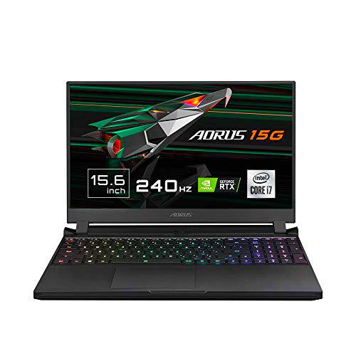 Gigabyte AORUS 15G KC-8ES2130SH - Ordenador portátil de 15.6&quot; FHD 240Hz ( Intel Core i7-10870H