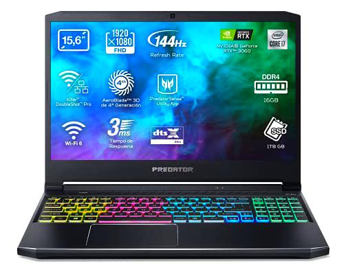 Acer Predator Helios 300 - Portátil Gaming 15.6" FullHD 144Hz (Intel Core i7-10750H