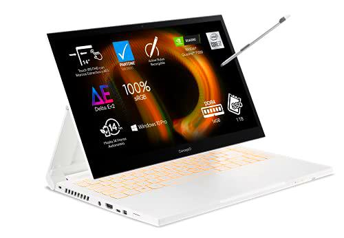 Acer ConceptD 3 Ezel Pro CC314-72P - Ordenador Portátil Convertible y Tactil 14" Full HD (Intel Core i7-10750H