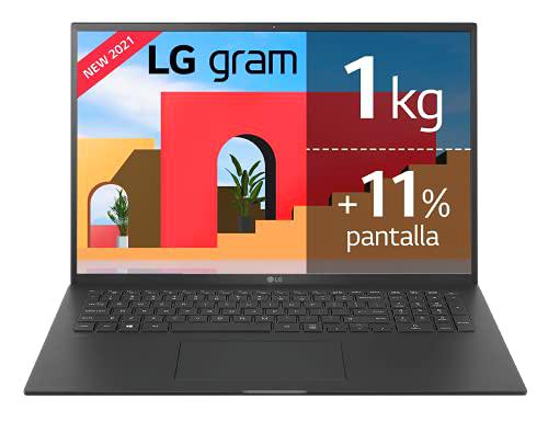 LG gram 17Z90P Windows 11 Home - Portátil Ultraligero de 43,2cm (17") WQXGA 16:10 IPS (1,3 Kg