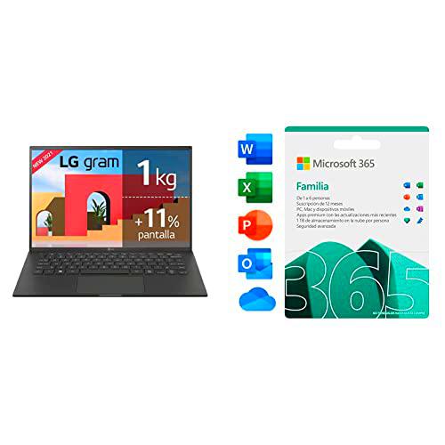 LG gram 14Z90P - Portátil Ultraligero de 14" WUXGA (Intel Core i7-1165G7