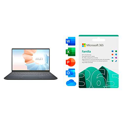MSI Modern 14 B11MOU-485XES - Ordenador portátil de 14&quot; FullHD (Intel Core i7-1165G7