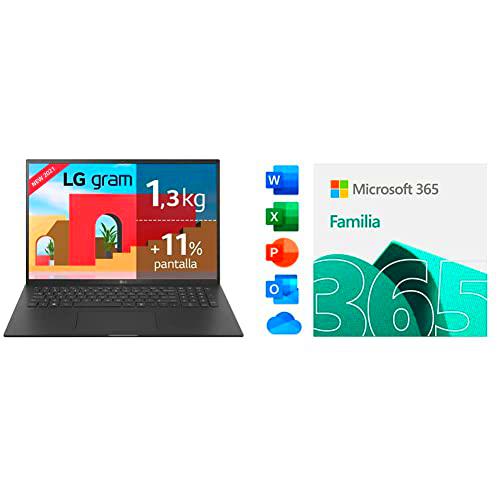LG gram 17Z90P Windows 10 Home, Ultraligero de 43.2 cm (17") WQXGA 16:10 IPS (1.3 Kg