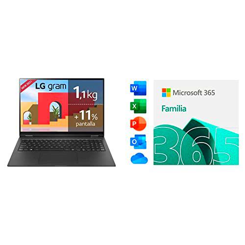 LG gram 16Z90P Windows 10 Home, Ultraligero de 40.6 cm (16") WQXGA 16:10 IPS (1.2 Kg