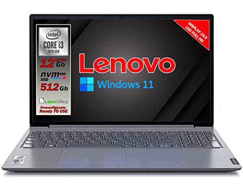 Ordenador portátil Lenovo SSD Cpu Intel Core i3 de 10 Gen