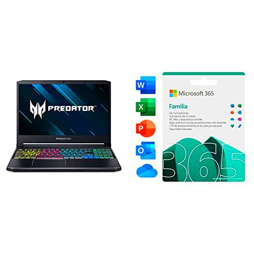 Acer Predator Helios 300 - Portátil Gaming 15.6" FullHD 144Hz (Intel Core i7-10750H
