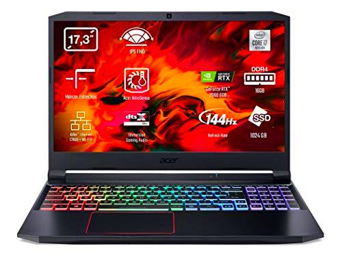 Acer Nitro 5 AN517-52 - Portátil Gaming 17.3" FullHD (Intel Core i7-10750H