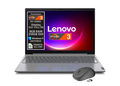 Lenovo Ryzen 3 - Ordenador portátil con pantalla FHD de 15,6 pulgadas