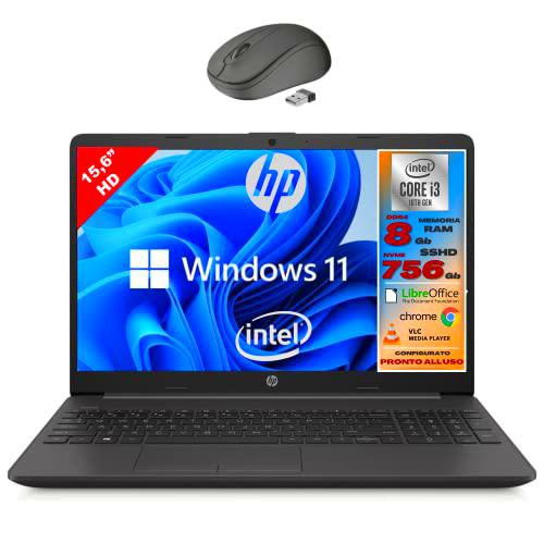HP, Ordenador portátil plateado con pantalla Full HD de 15,6 pulgadas
