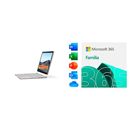 Microsoft Surface Book 3 - Ordenador portátil Convertible de 15" Full HD (Intel Core + Microsoft 365 Familia | Código de activación
