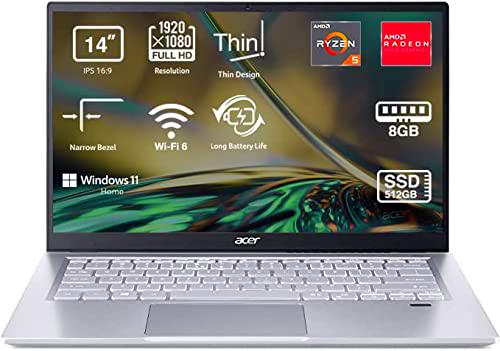Swift 3_14" FHD Acer ComfyView™ IPS LED LCD_AMD Ryzen™ 5 5500U_8GB Memory_512GB PCIe NVMe SSD_UMA_Windows 11 Home