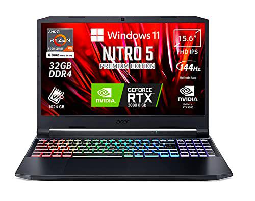 Acer Nitro 5 PC Gaming portátil, AMD Ryzen 9 5900HX 8 Core