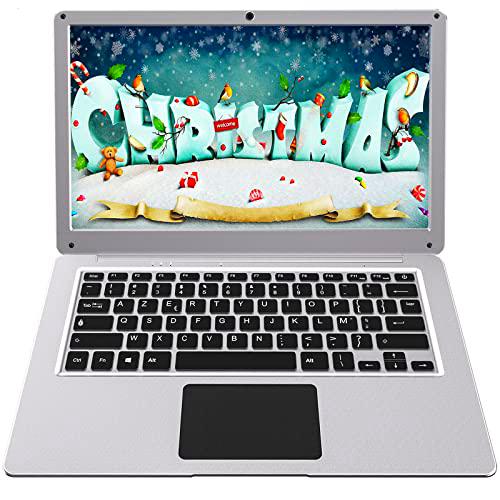 BIGMAC Ordenador Portátil HD 14&quot; 6GB ROM 64GB RAM Windows 10 Netbook Intel Quad Core preinstalado Thin &amp; Light Bluetooth Webcam Zoom HDMI Larga vida útil de la batería