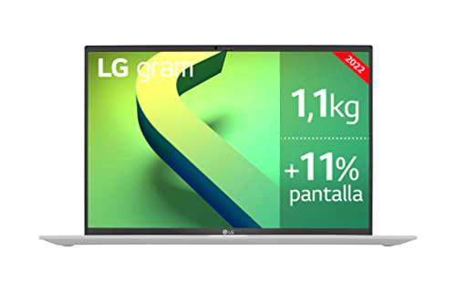 LG gram 16Z90Q - Portátil Ultraligero de 40,6cm (16") WQXGA 16:10 IPS (1,2 kg