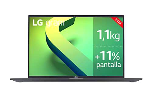 LG gram 16Z90Q - Portátil Ultraligero de 40,6cm (16&quot;) WQXGA 16:10 IPS (1,2 kg