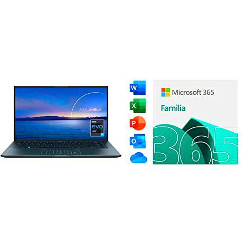 ASUS ZenBook 14 Ultralight UX435EAL-KC096T - Portátil de 14&quot; Full HD (Intel Core i7-1 + Microsoft 365 Familia | Código de activación
