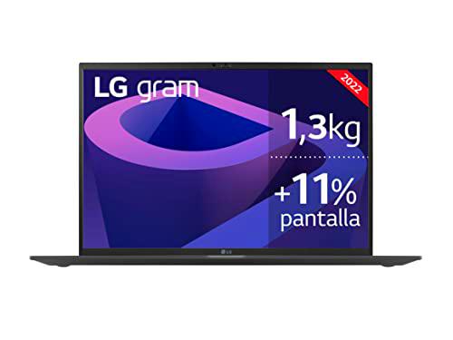 LG gram 17Z90Q - Portátil Ultraligero de 43,2cm (17") WQXGA 16:10 IPS (1,3 Kg