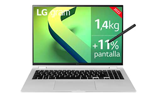 LG gram 16T90Q-G.AA79B - 2en1 Ultraligero de 40,6cm (16") WQXGA 16:10 IPS (1,4kg