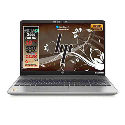 HP 255 G8 Silver Notebook pc, RAM 16 Gb DDR 4, SSHD de 1128 GB