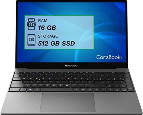 Microtech Ordenador portátil CoreBook i7-1065G7, portátil de 15,6 pulgadas