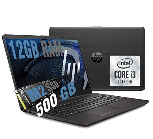 Ordenador portátil HP 250 G8 con pantalla de 15.6 pulgadas,CPU Intel Core I3-1005G1 3.4 GHz,RAM 12 GB DDR4,Graphic Intel UHD,HDMI Wifi Bt 5.0 USB 3.2 Type-C Rj-45/Windows 10 Professional