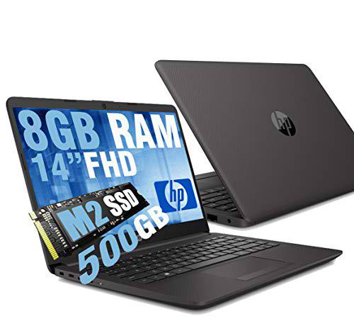 Ordenador portátil HP 240 G8, pantalla de 14 pulgadas Full HD IPS,CPU Intel Dual Core N4020 hasta 2.80 GHz,RAM DDR4 8 GB,SSD M.2 500 GB,HDMI Wifi Bluetooth LAN USB Type-C,Windows 10 64 bit