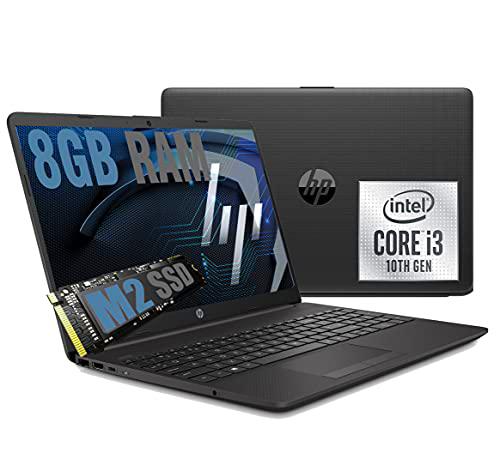 Ordenador portátil HP 250 G8 con pantalla de 15.6 pulgadas,CPU Intel Core I3-1005G1 3.4 GHz,RAM 8 GB DDR4,SSD M2 256 GB,Graphic Intel UHD,HDMI Wifi Bt 5.0 USB 3.2 Type-C Rj-45/Windows 10 Professional