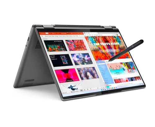 Lenovo Yoga 7 Gen 7 - Ordenador Portátil Convertible Táctil 14" 2.8K OLED 90Hz (Intel Core i7-1260P,16GB RAM,1TB SSD,Intel Iris Xe Graphics,Windows 11 Home) Gris